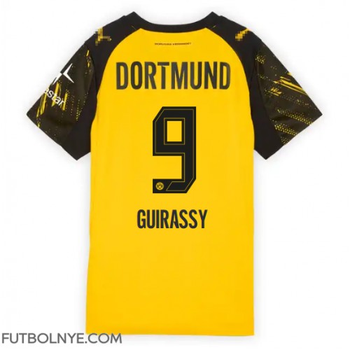 Camiseta Borussia Dortmund Serhou Guirassy #9 Primera Equipación para mujer 2025-26 manga corta